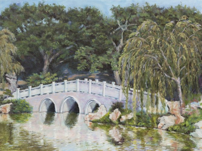 Jade Bridge in Autumn, Chinese Garden